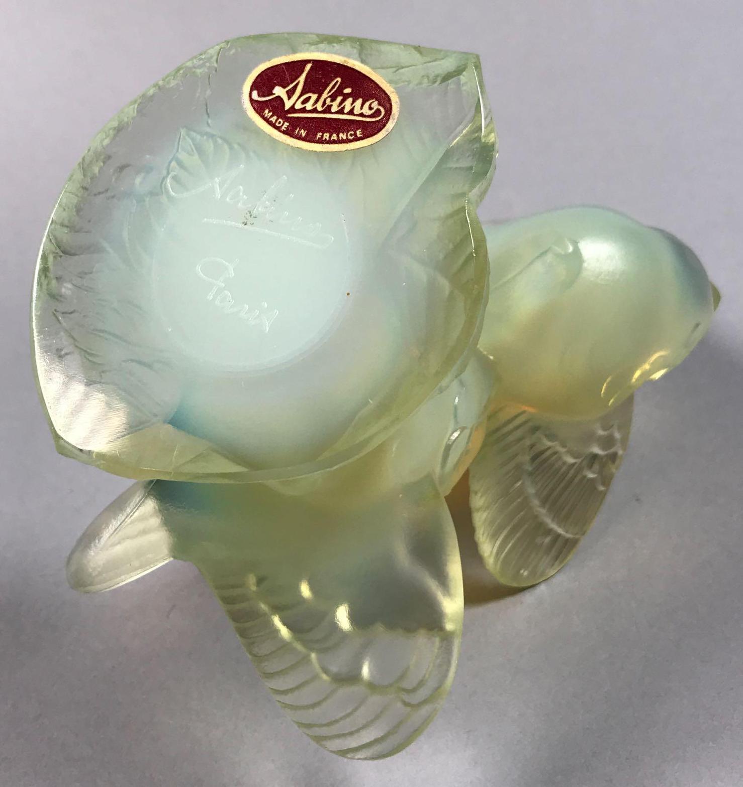 Sabino French Opalescent Art Glass "Envolee" Figurine