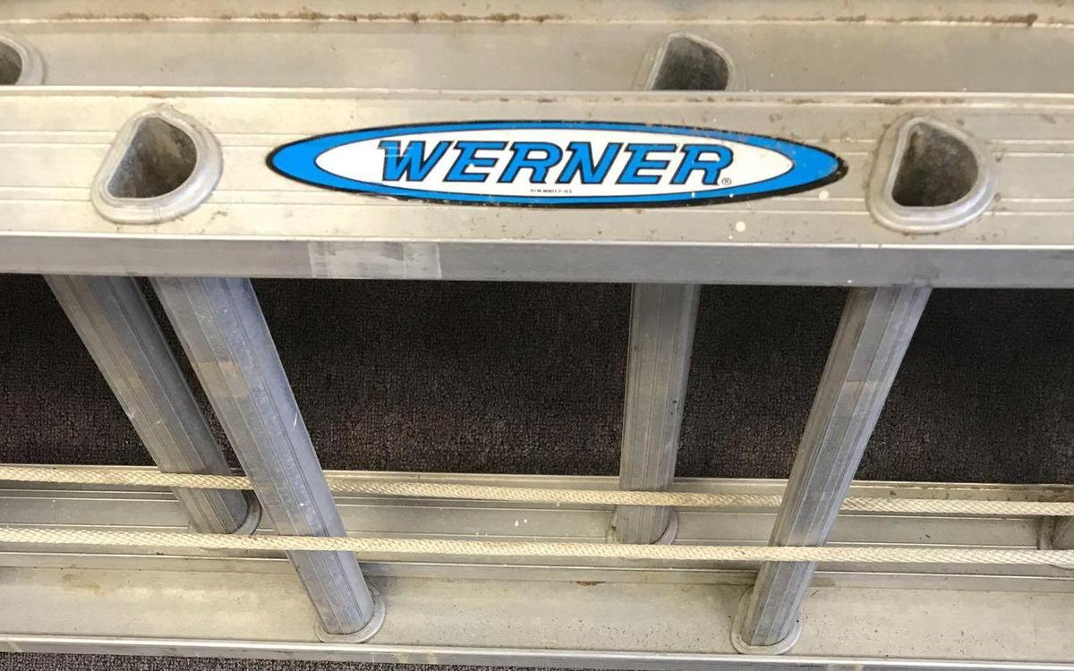 Werner Job-Master Model D1228-2 Aluminum Ladder 25' (LPO)