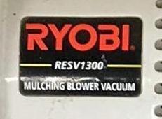 Ryobi Mulching Blower Vaccuum Model RESV1300 (LPO)