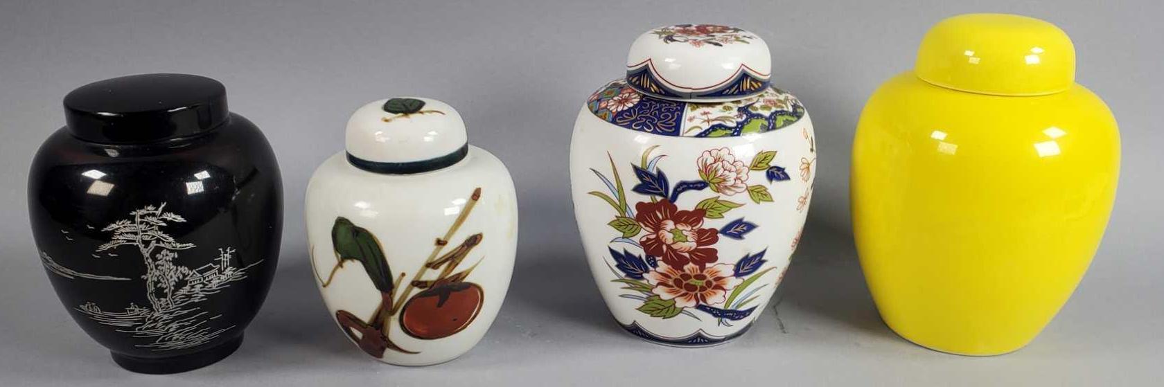 (4) Oriental Style Vases and (4) Ginger Jars (LPO)