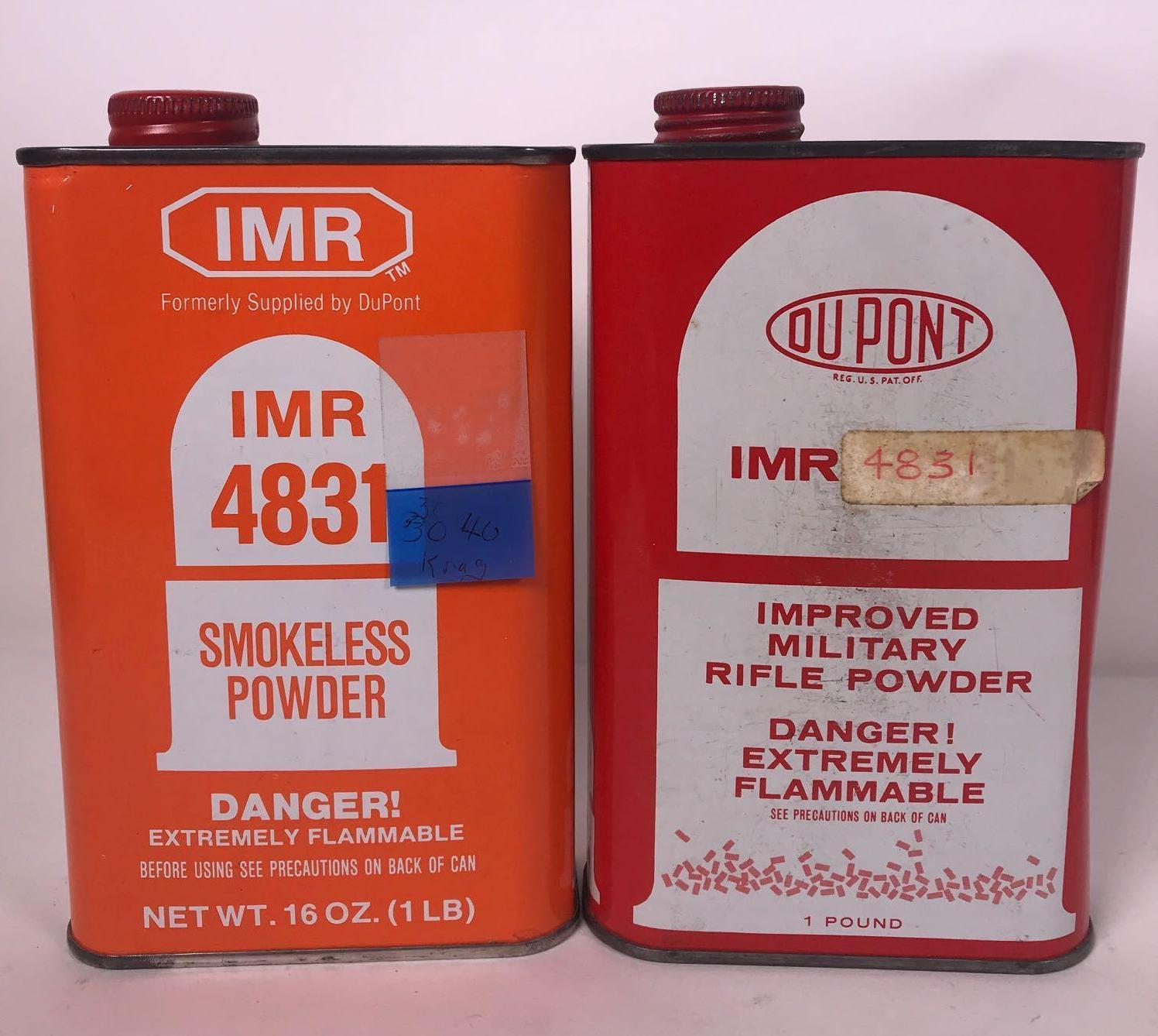 (6) Partial 1 lb Containers of Smokeless Powder