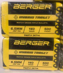 Berger 6.5mm Match Grade Bullets