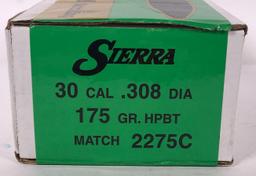 Partial Box Sierra Matchking 2275C .30 Cal/ .308 Diameter Bulltes