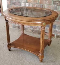 Oval Glass Top Table (LPO)