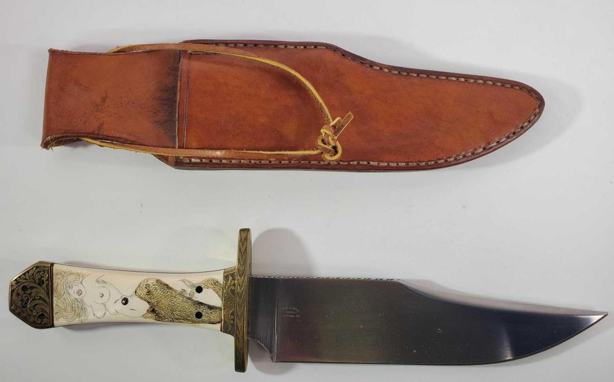 Bob Levine Fixed Blade Knife with Sheath