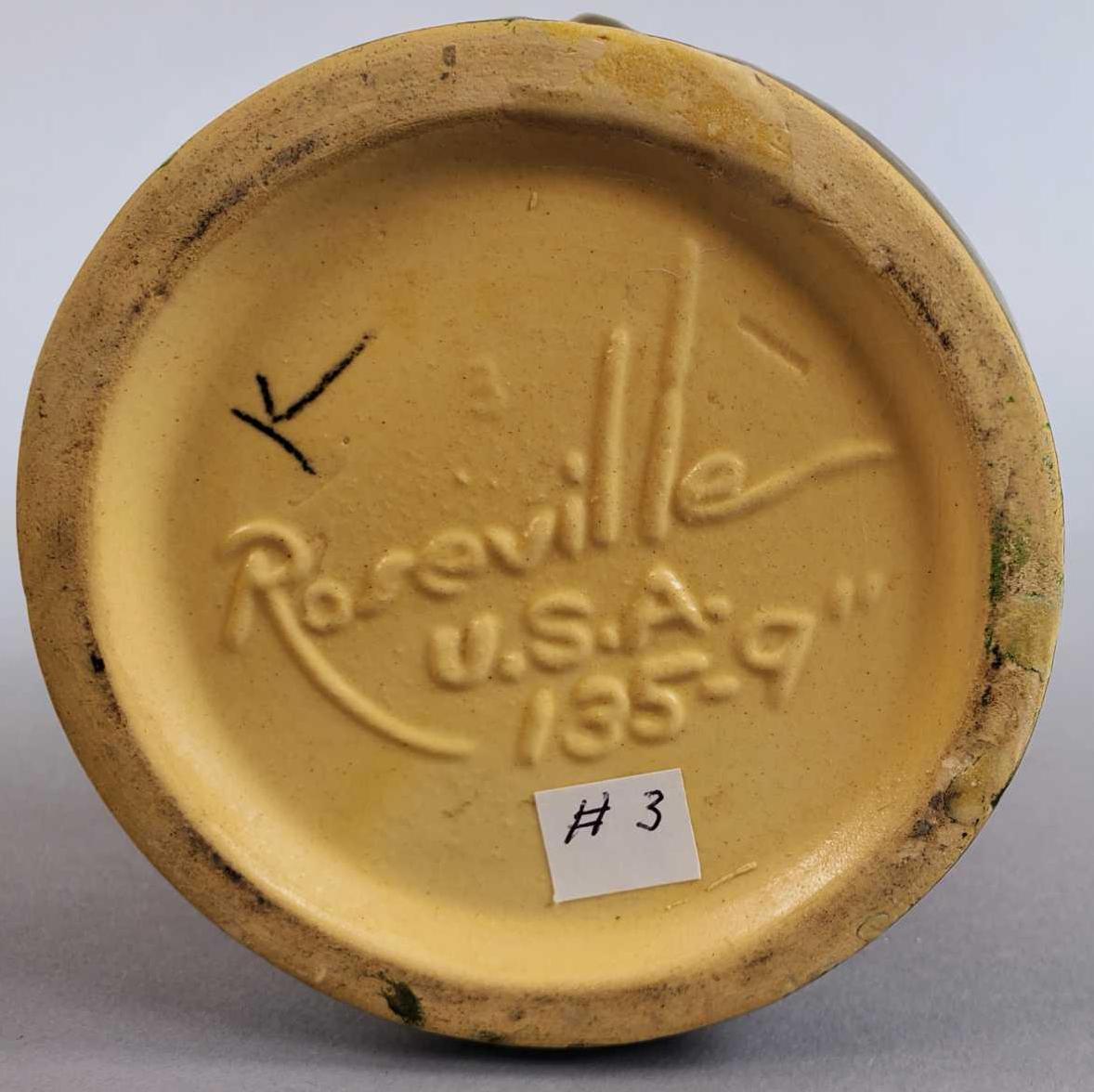 Roseville Brown Zephyr Lily Vase 135-9"