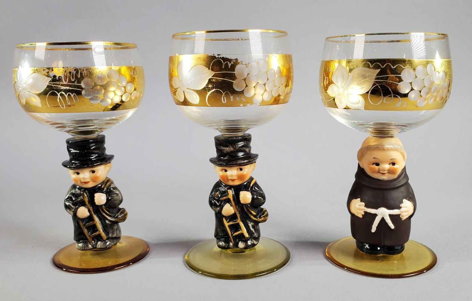 (11) Vintage Goebel/Hummel Wine Goblets