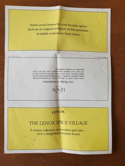 Lenox "The Spice Village" Collectible