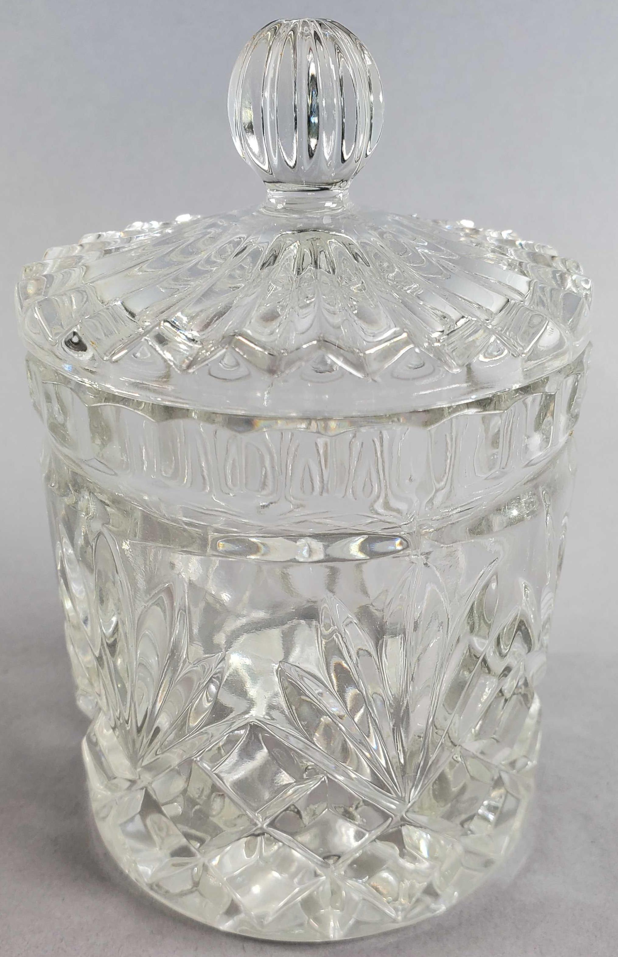 (2) Clear Biscuit Jars