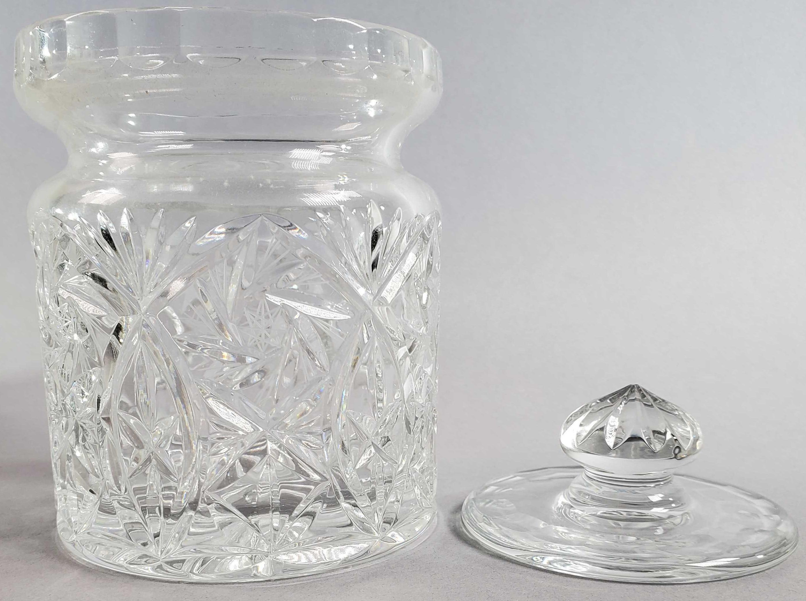 (2) Clear Biscuit Jars