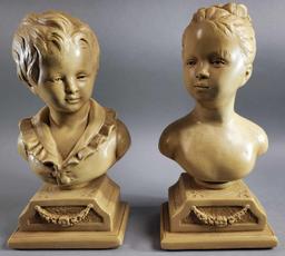 Pair of Busts by Alexander Backer Co., Inc.
