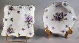 Large Lot of Violet Patterned Porcelain - Approx. 19 pieces