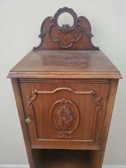 Vintage Carved Wood Cabinet (LPO)