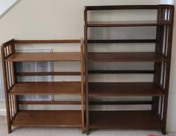 (2) Folding Wood Shelves (LPO)