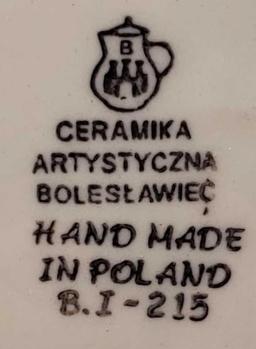 (4) Boleslawiec Polish Mugs