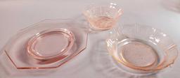 Assorted Pink Depression Glass Bowls
