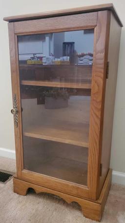 Vintage Wood Cabinet with Glass Door (LPO)