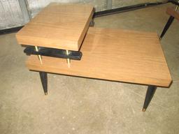 Pair Mid Century Step End Tables