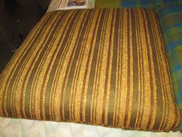 3 Large Mid Century Decor Floor Cushions