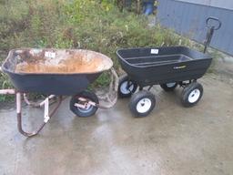 Wheelbarrow & Gorilla Cart Lawn Wagon