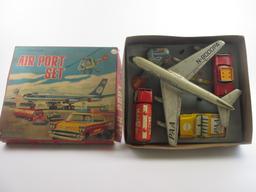 Vintage SK Toys Japan Tin Pan American Airport Set