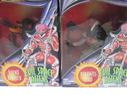 4 Bandai Power Rangers Evil Space Aliens Figures