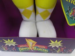 Bandai 1993 Power Rangers Yellow Action Pal