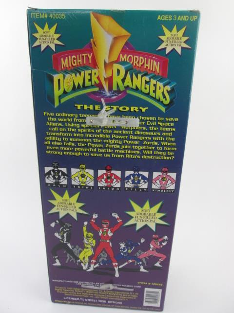 Bandai 1993 Power Rangers Yellow Action Pal