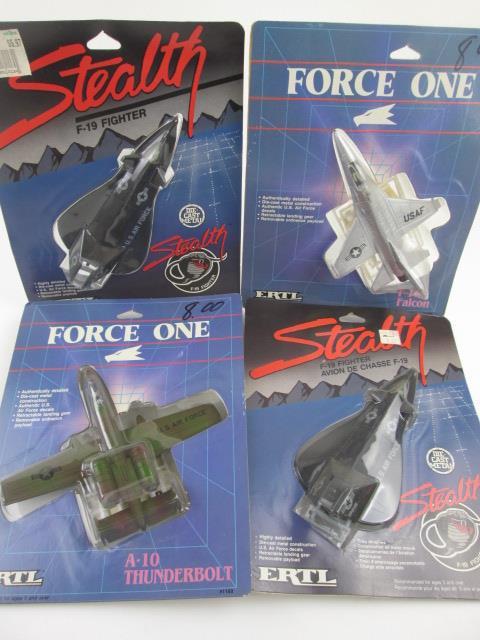 4 Ertl Stealth & Force One Diecast Planes