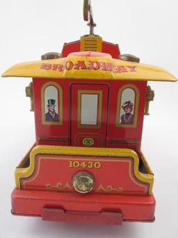 Vintage Modern Toys Japan Tin Broadway Trolley