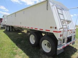 2010 Neville 34’ Grain Trailer, 2 Ag Hoppers, Roll Tarp, Always Shedded, Ex