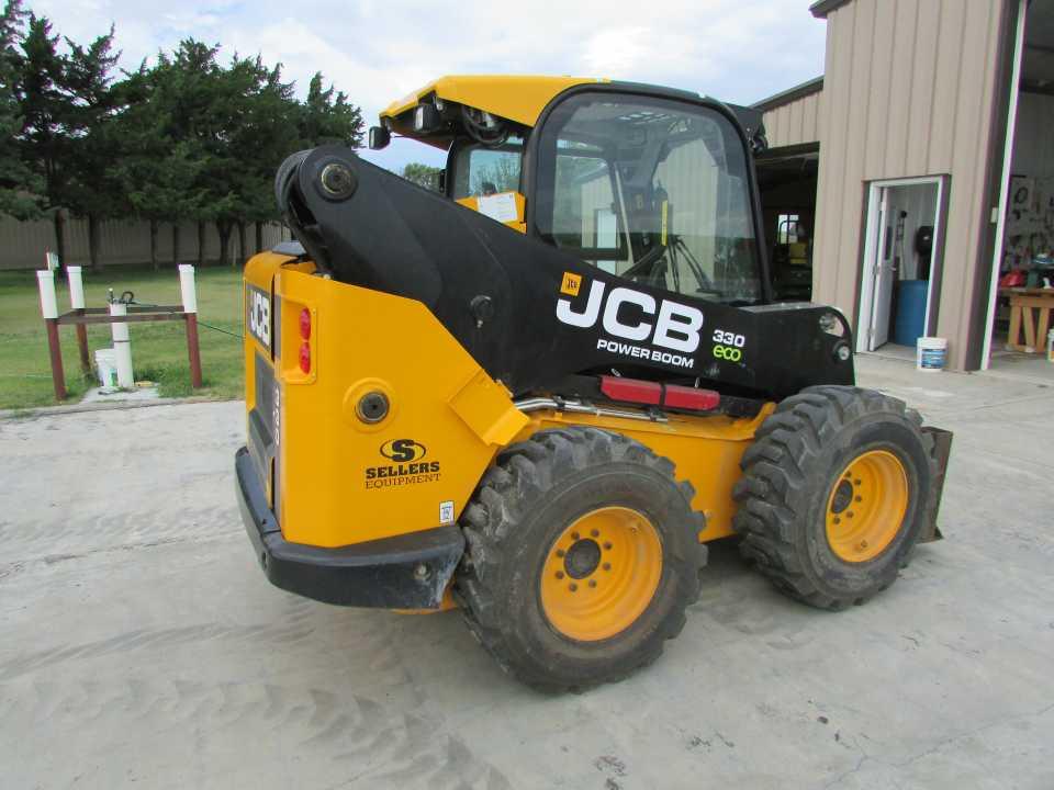 2014 JCB Model 330 ECO Skid Steer W/76 Hrs. W/Bucket, Cab, Air & Heat, Extr