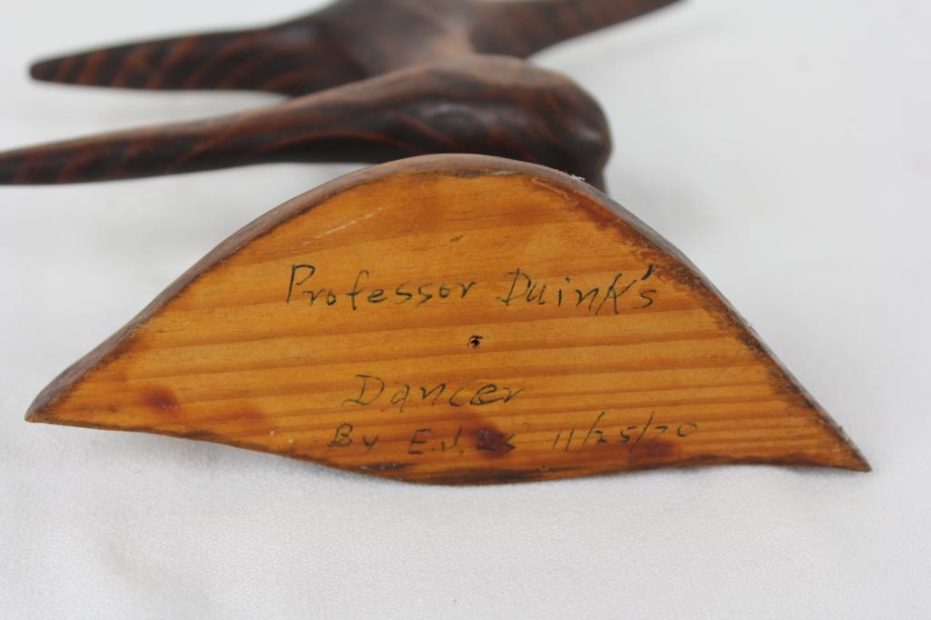 Professor Duink's Dancer, Wooden Carving