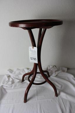 Bentwood Table, 29" tall, 18"dia.