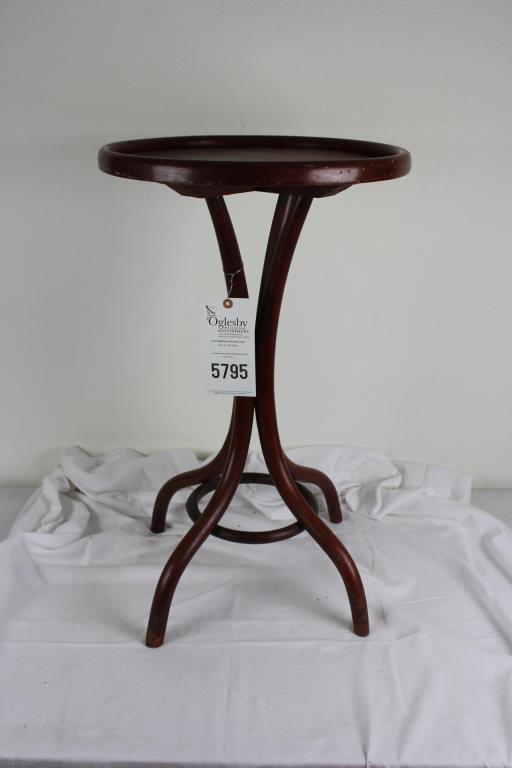 Bentwood Table, 29" tall, 18"dia.