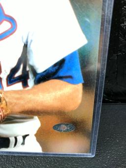 Nolan Ryan 8x10 signed blue sharpie "famous bloody lip photo" Ryan foundation Hollogram cert