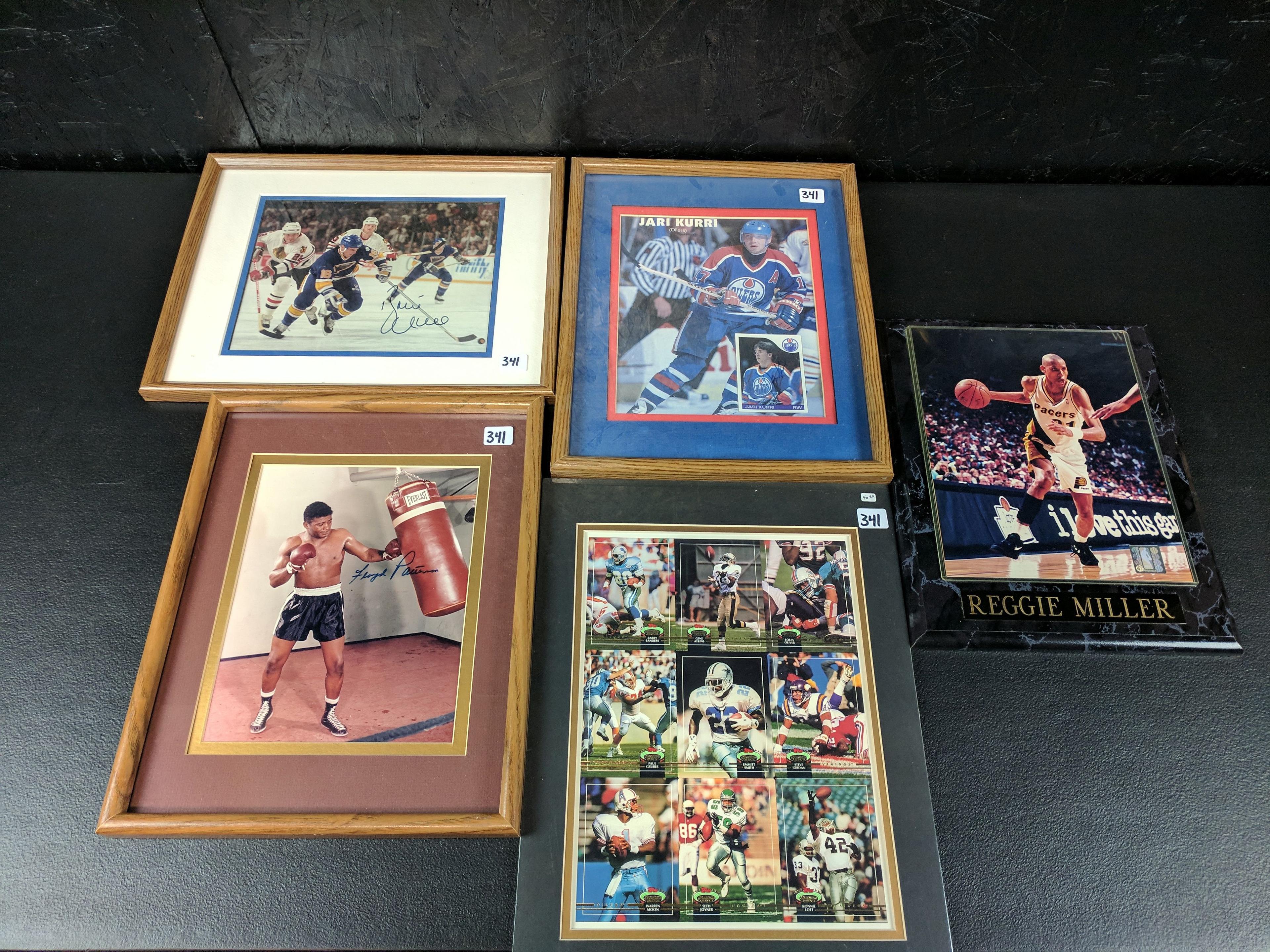 Autograph Lot of 3 - Brett Hull, Jari Kurri & Floyd Patterson - Misc.