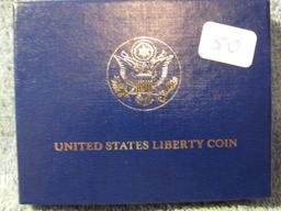 1986 STATUE OF LIBERTY SILVER DOLLAR BU