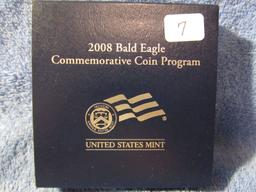 2008 BALD EAGLE SILVER DOLLAR IN HOLDER PF