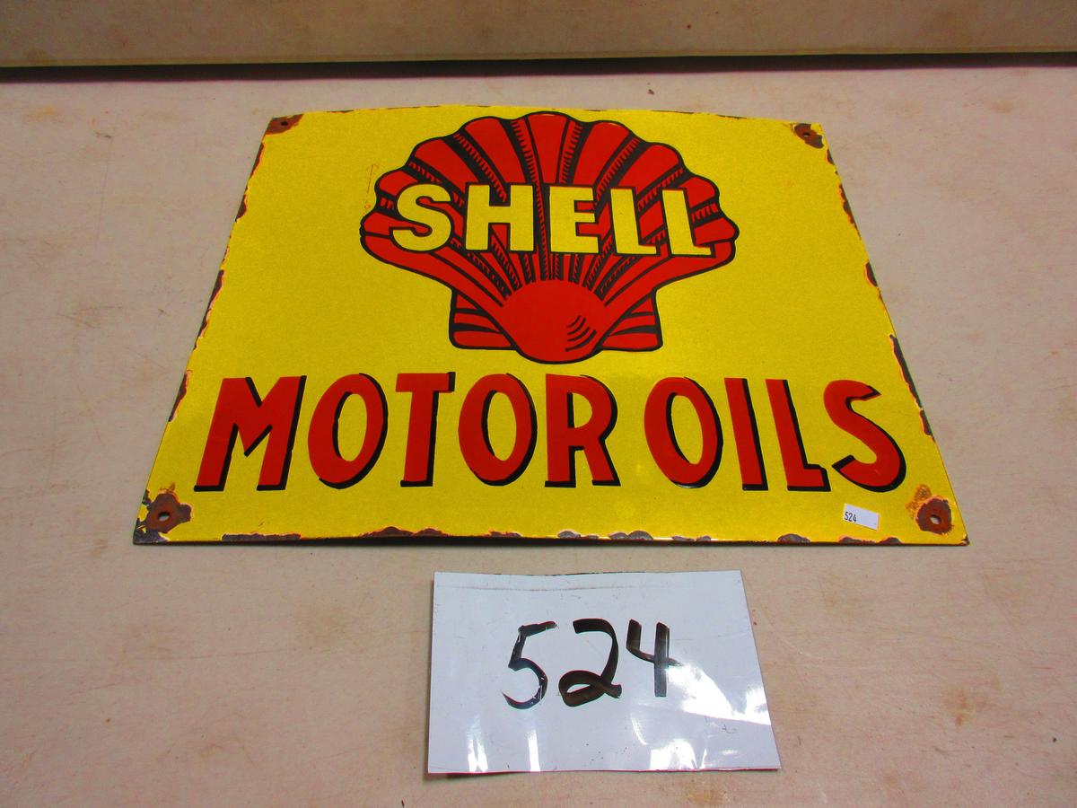 SHELL MOTOR OIL SIGN S.S.P.16''X19''  GREAT COLOR GOOD LOOKING PIECE AGE UNKNOWN