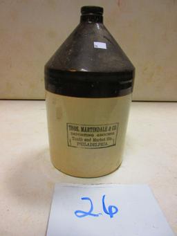 THOS. MARTINDALE CO. PHILADELPHIA 1 GAL. JUG