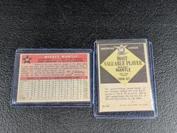 Mickey Mantle 58 Allstar and a 61 Topps, both  cards  one bid