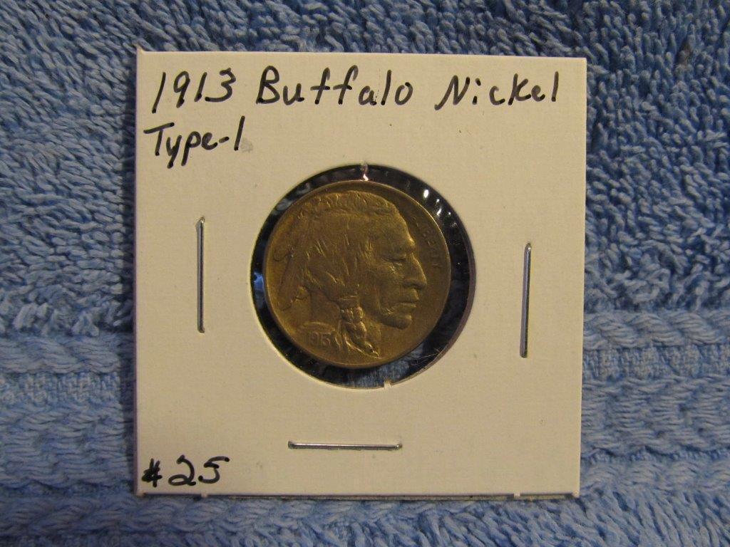 1913 TYPE-1 BUFFALO NICKEL BU