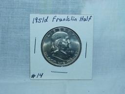 1951D FRANKLIN HALF BU FBL