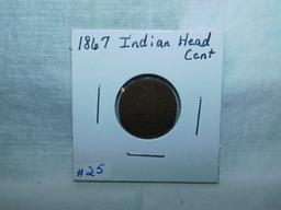 1867 INDIAN HEAD (A SEMI KEY) G