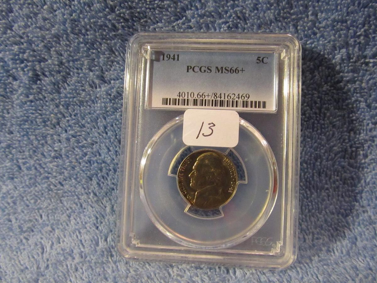 1941 JEFFERSON NICKEL PCGS MS66+ (NICE TONING)