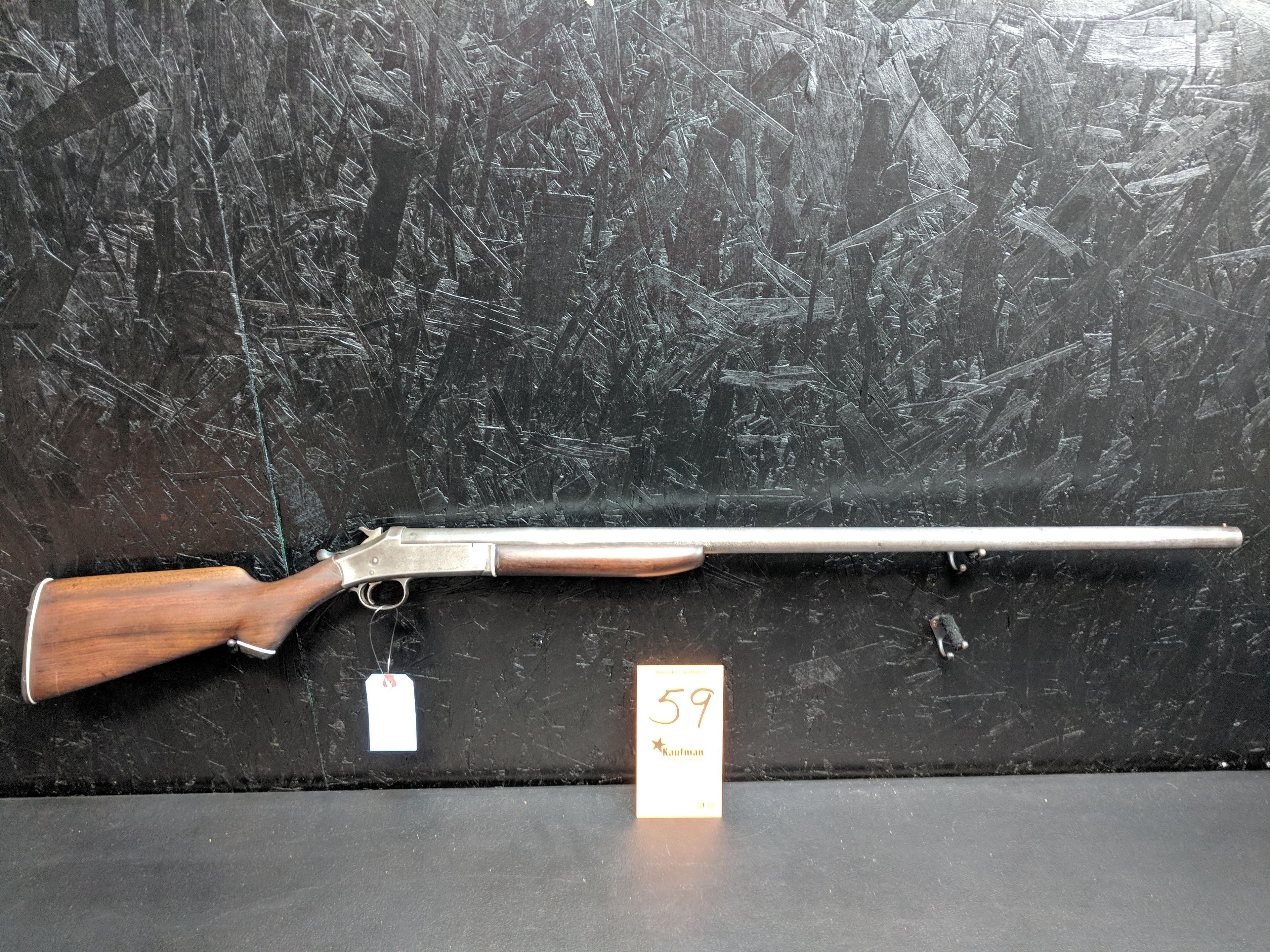 H&R Model 1908 - 12 Gauge - Siingle Shot - Crack in stock