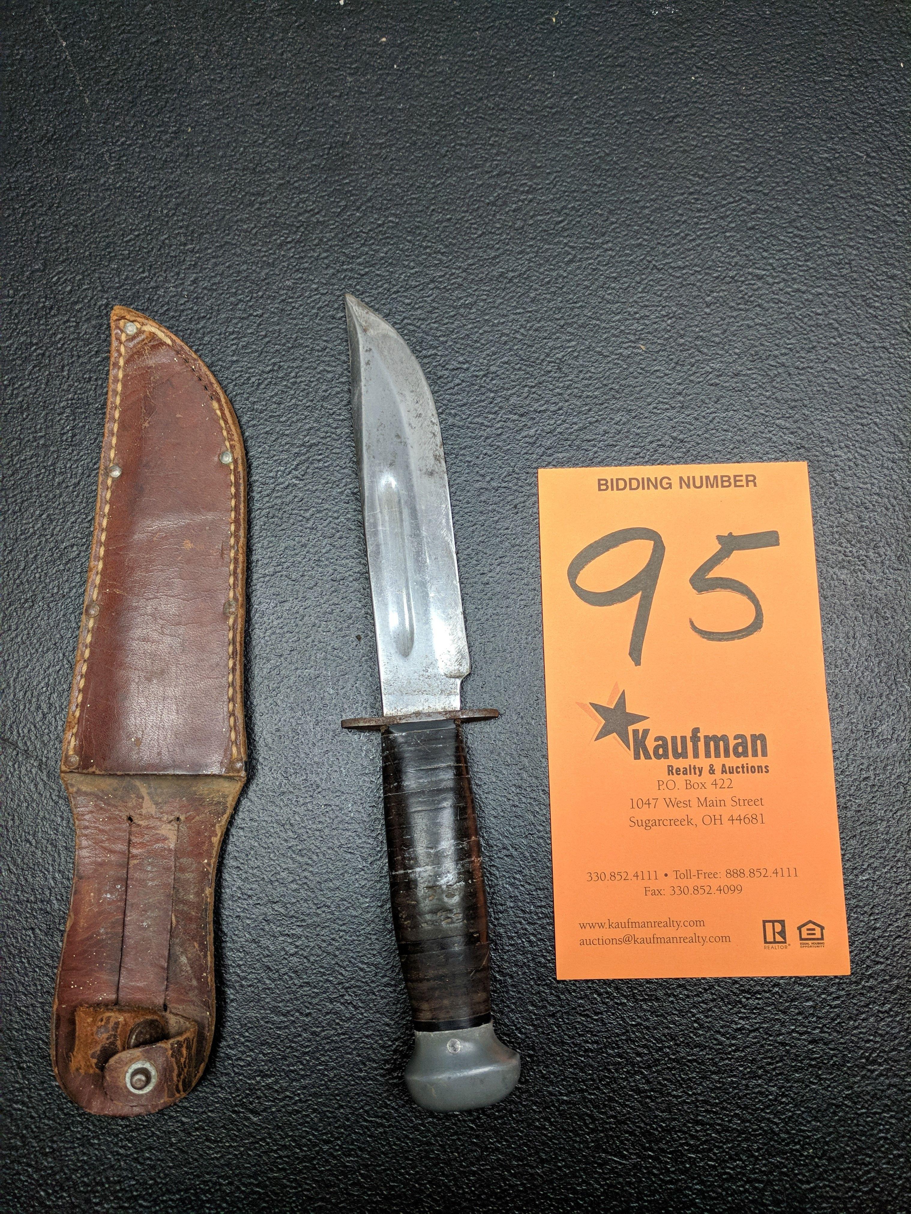 Pal RH36 Straight Blade Knife & Sheath