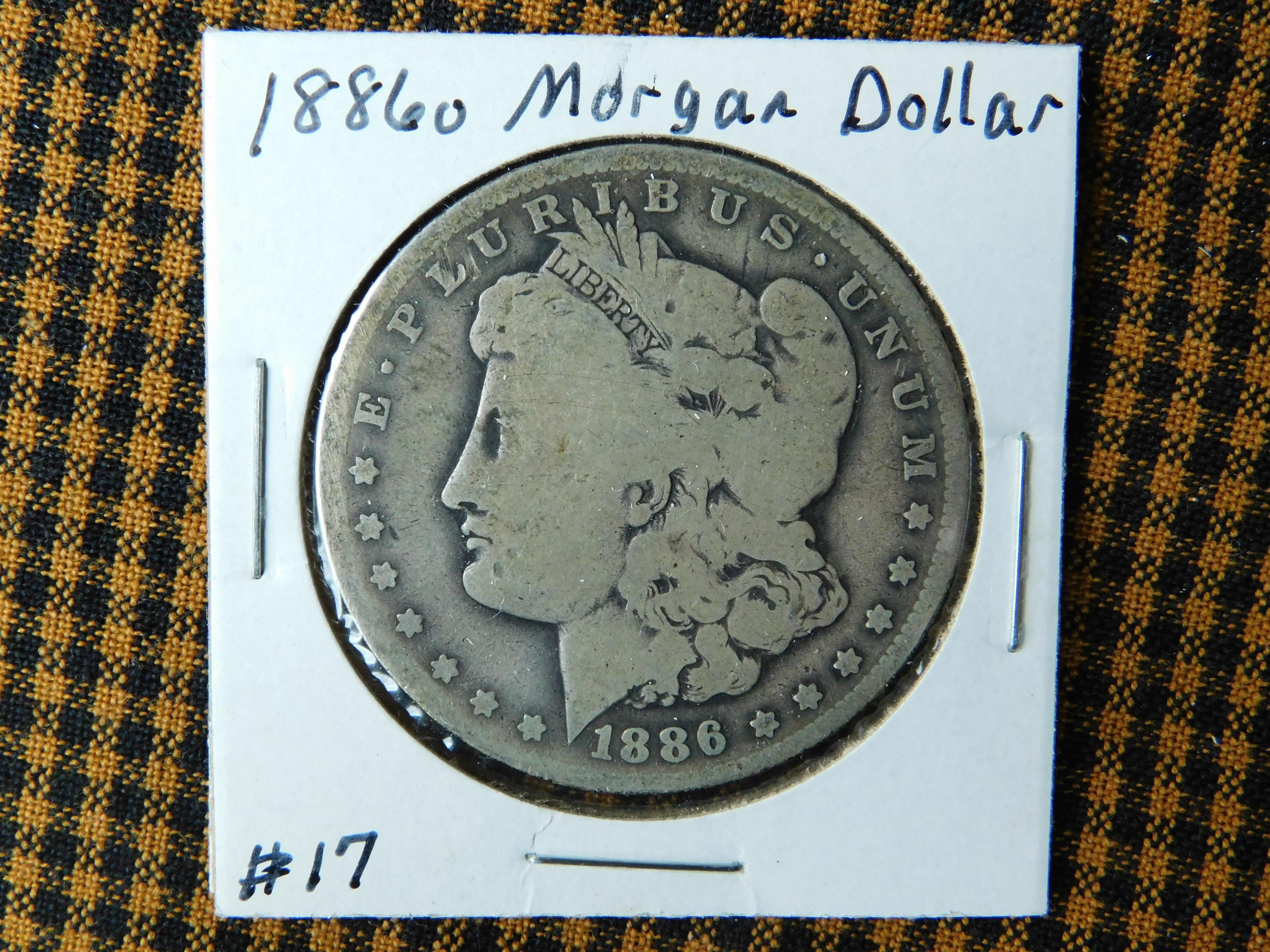 1886O MORGAN DOLLAR VG