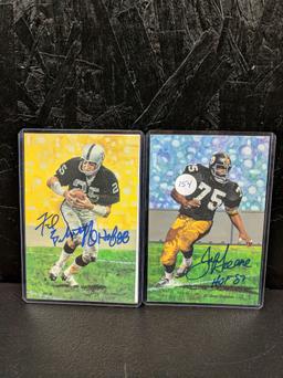 Joe Greene & Fred Biletnikoff signed GLAC